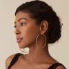 imagePAVOI 14K Gold Plated Sterling Silver Post Hoops  Large Hoops Earring  Lightwight Gold Hoop Earrings for WomenWhite Gold