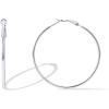 imagePAVOI 14K Gold Plated Sterling Silver Post Hoops  Large Hoops Earring  Lightwight Gold Hoop Earrings for WomenWhite Gold