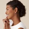 imagePAVOI 14K Gold Plated Sterling Silver Post Hoops  Large Hoops Earring  Lightwight Gold Hoop Earrings for WomenWhite Gold