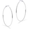 imagePAVOI 14K Gold Plated Sterling Silver Post Hoops  Large Hoops Earring  Lightwight Gold Hoop Earrings for WomenWhite Gold