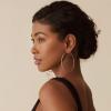 imagePAVOI 14K Gold Plated Sterling Silver Post Hoops  Large Hoops Earring  Lightwight Gold Hoop Earrings for WomenWhite Gold