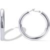 imagePAVOI 14K Gold Plated Sterling Silver Post Hoops  Lightweight Chunky Hoops Huggies  Thick Gold Hoop Earrings for Women500 Millimeters