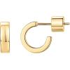 imagePAVOI 14K Gold Plated Thin Square Edge Open Hoop Earrings for Women  Trendy Lightweight Open Hoops100 Millimeters