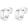 imagePAVOI 14K Gold Plated Thin Square Edge Open Hoop Earrings for Women  Trendy Lightweight Open Hoops100 Millimeters