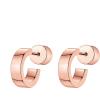 imagePAVOI 14K Gold Plated Thin Square Edge Open Hoop Earrings for Women  Trendy Lightweight Open Hoops100 Millimeters