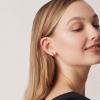 imagePAVOI 14K Gold Plated Thin Square Edge Open Hoop Earrings for Women  Trendy Lightweight Open Hoops110 Millimeters