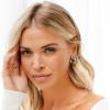 imagePAVOI 14K Gold Plated Thin Square Edge Open Hoop Earrings for Women  Trendy Lightweight Open Hoops14 Millimeters