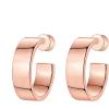 imagePAVOI 14K Gold Plated Thin Square Edge Open Hoop Earrings for Women  Trendy Lightweight Open Hoops14 Millimeters