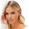 imagePAVOI 14K Gold Plated Thin Square Edge Open Hoop Earrings for Women  Trendy Lightweight Open Hoops14 Millimeters