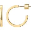 imagePAVOI 14K Gold Plated Thin Square Edge Open Hoop Earrings for Women  Trendy Lightweight Open Hoops20 Millimeters
