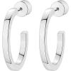 imagePAVOI 14K Gold Plated Thin Square Edge Open Hoop Earrings for Women  Trendy Lightweight Open Hoops20 Millimeters