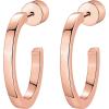 imagePAVOI 14K Gold Plated Thin Square Edge Open Hoop Earrings for Women  Trendy Lightweight Open Hoops20 Millimeters