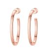 imagePAVOI 14K Gold Plated Thin Square Edge Open Hoop Earrings for Women  Trendy Lightweight Open Hoops30 Millimeters