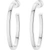 imagePAVOI 14K Gold Plated Thin Square Edge Open Hoop Earrings for Women  Trendy Lightweight Open Hoops30 Millimeters