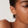 imagePAVOI 14K Gold Plated Thin Square Edge Open Hoop Earrings for Women  Trendy Lightweight Open Hoops30 Millimeters