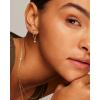 imagePAVOI 14K Gold Plated 925 Sterling Silver Posts Bar Drape Chain Earrings for Women  Cubic Zirconia Chain Dangle Studs  Drop Dangle EarringsWhite Gold