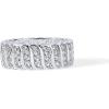 imagePAVOI 14K Gold Plated Chunky Ring  Cubic Zirconia Stackable Rings  Chunky Wide Band for WomenWhite Gold