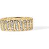 imagePAVOI 14K Gold Plated Chunky Ring  Cubic Zirconia Stackable Rings  Chunky Wide Band for WomenYellow Gold
