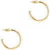 imagePAVOI 14K Gold Plated Hoop Earrings for Women  2mm Thick Infinity Hoops  Lightweight Loop Earrings Set300 Millimeters