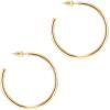 imagePAVOI 14K Gold Plated Hoop Earrings for Women  2mm Thick Infinity Hoops  Lightweight Loop Earrings Set450 Millimeters
