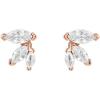 imagePAVOI 14K Gold Plated Sterling Silver Constellation Ear Climbers  3 Stone Ear Crawler Earrings for WomenRose Gold