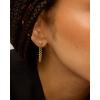 imagePAVOI 18K Gold Plated Sterling Silver Dangle Chain Earrings for Women  Cubic Zirconia Studs ampamp Earscapes EarringsWhite Gold
