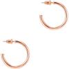imagePAVOI 14K Gold Plated Hoop Earrings for Women  2mm Thick Infinity Hoops  Lightweight Loop Earrings Set300 Millimeters