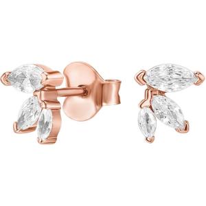 imagePAVOI 14K Gold Plated Sterling Silver Constellation Ear Climbers  3 Stone Ear Crawler Earrings for WomenRose Gold