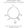 imagePAVOI 14K Gold Plated Adjustable Bracelet for Women  Twisted Bar ampamp Paperclip Charm Chain Bracelets with Moon Evil Eye Teddy Bear Heart Lock Airplane Dog Cowboy Boot Cat Cupid ampamp More  Fashion JewelryDog