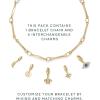 imagePAVOI 14K Gold Plated Adjustable Bracelet for Women  Twisted Bar ampamp Paperclip Charm Chain Bracelets with Moon Evil Eye Teddy Bear Heart Lock Airplane Dog Cowboy Boot Cat Cupid ampamp More  Fashion JewelryTurtle
