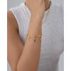 imagePAVOI 14K Gold Plated Adjustable Bracelet for Women  Twisted Bar ampamp Paperclip Charm Chain Bracelets with Moon Evil Eye Teddy Bear Heart Lock Airplane Dog Cowboy Boot Cat Cupid ampamp More  Fashion JewelryCowgirl Boot