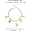 imagePAVOI 14K Gold Plated Adjustable Bracelet for Women  Twisted Bar ampamp Paperclip Charm Chain Bracelets with Moon Evil Eye Teddy Bear Heart Lock Airplane Dog Cowboy Boot Cat Cupid ampamp More  Fashion JewelryCat