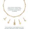 imagePAVOI 14K Gold Plated Adjustable Bracelet for Women  Twisted Bar ampamp Paperclip Charm Chain Bracelets with Moon Evil Eye Teddy Bear Heart Lock Airplane Dog Cowboy Boot Cat Cupid ampamp More  Fashion JewelryTeddy Bear