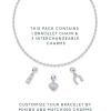 imagePAVOI 14K Gold Plated Bracelet for Women  Adjustable 7Inch Sliding Ball Charm Bracelet Set with Removable Horseshoe Heart and Cubic Zirconia Charms  Trendy Gold Chain JewelryHeart