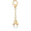 imagePAVOI 14K Gold Plated Bubble Letter Bag Charm for Handbags  Gold Initial Letter Keychain for Women  Chunky Purse Charm GiftA