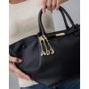 imagePAVOI 14K Gold Plated Bubble Letter Bag Charm for Handbags  Gold Initial Letter Keychain for Women  Chunky Purse Charm GiftB