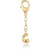imagePAVOI 14K Gold Plated Bubble Letter Bag Charm for Handbags  Gold Initial Letter Keychain for Women  Chunky Purse Charm GiftC