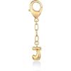 imagePAVOI 14K Gold Plated Bubble Letter Bag Charm for Handbags  Gold Initial Letter Keychain for Women  Chunky Purse Charm GiftJ