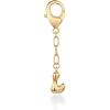 imagePAVOI 14K Gold Plated Bubble Letter Bag Charm for Handbags  Gold Initial Letter Keychain for Women  Chunky Purse Charm GiftL