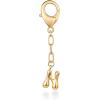 imagePAVOI 14K Gold Plated Bubble Letter Bag Charm for Handbags  Gold Initial Letter Keychain for Women  Chunky Purse Charm GiftN