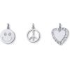 imagePAVOI 14K Gold Plated Chain Bag Charm for Handbags  Trendy Removable Motif Charms Keychain for Women  Purse Accessory GiftPeace  Love
