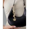 imagePAVOI 14K Gold Plated Chain Bag Charm for Handbags  Trendy Removable Motif Charms Keychain for Women  Purse Accessory GiftPeace  Love