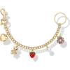 imagePAVOI 14K Gold Plated Chain Bag Charm for Handbags  Trendy Removable Motif Charms Keychain for Women  Purse Accessory GiftSweetheart