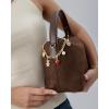 imagePAVOI 14K Gold Plated Chain Bag Charm for Handbags  Trendy Removable Motif Charms Keychain for Women  Purse Accessory GiftSweetheart