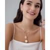 imagePAVOI 14K Gold Plated Cluster Toggle Pendant Heart Charm Necklace for Women  Chain Heart Star Gemstone Evil Eye Teardrop Cubic Zirconia Pendant Gold Charms NecklacesYellow Gold