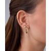 imagePAVOI 14K Gold Plated Dainty Flat Back Earrings for Women  Hypoallergenic Sterling Silver Posts Helix Cartilage Piercing Jewelry  Emoji Motif Bow Celestial Flatback Gold Stud Earrings Screw BackSmiley