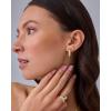 imagePAVOI 14K Gold Plated Dainty Flat Back Earrings for Women  Hypoallergenic Sterling Silver Posts Helix Cartilage Piercing Jewelry  Emoji Motif Bow Celestial Flatback Gold Stud Earrings Screw BackMushroom