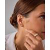 imagePAVOI 14K Gold Plated Dainty Flat Back Earrings for Women  Hypoallergenic Sterling Silver Posts Helix Cartilage Piercing Jewelry  Emoji Motif Bow Celestial Flatback Gold Stud Earrings Screw BackPalm Tree
