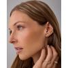 imagePAVOI 14K Gold Plated Dainty Flat Back Earrings for Women  Hypoallergenic Sterling Silver Posts Helix Cartilage Piercing Jewelry  Emoji Motif Bow Celestial Flatback Gold Stud Earrings Screw BackBumble Bee