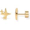 imagePAVOI 14K Gold Plated Dainty Flat Back Earrings for Women  Hypoallergenic Sterling Silver Posts Helix Cartilage Piercing Jewelry  Emoji Motif Bow Celestial Flatback Gold Stud Earrings Screw BackSparkle